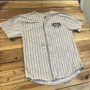 Vintage Alabama Theater Baseball style button down shirt Size Large